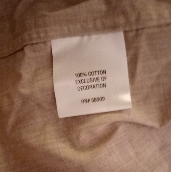 Daniel Cremieux Men's Tan Long Sleeve Button Down Shirt Sz lg - Picture 8 of 8